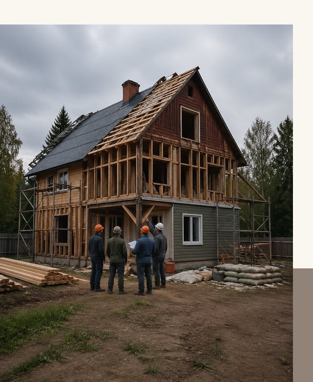 Реконструкция дачного дома в Таре под ключ с проектом
