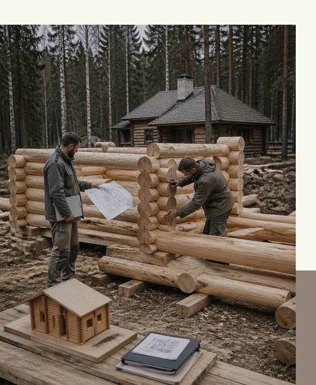 Проектирование и строительство домов из бревна в Таре